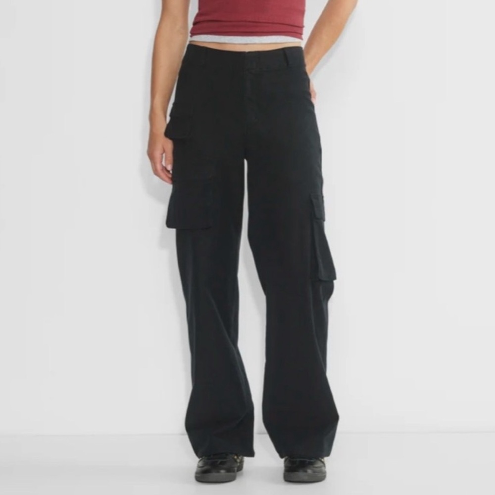 Aritzia Black Wide Leg Pants
